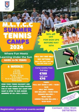 Poster for Summer Camps 2024